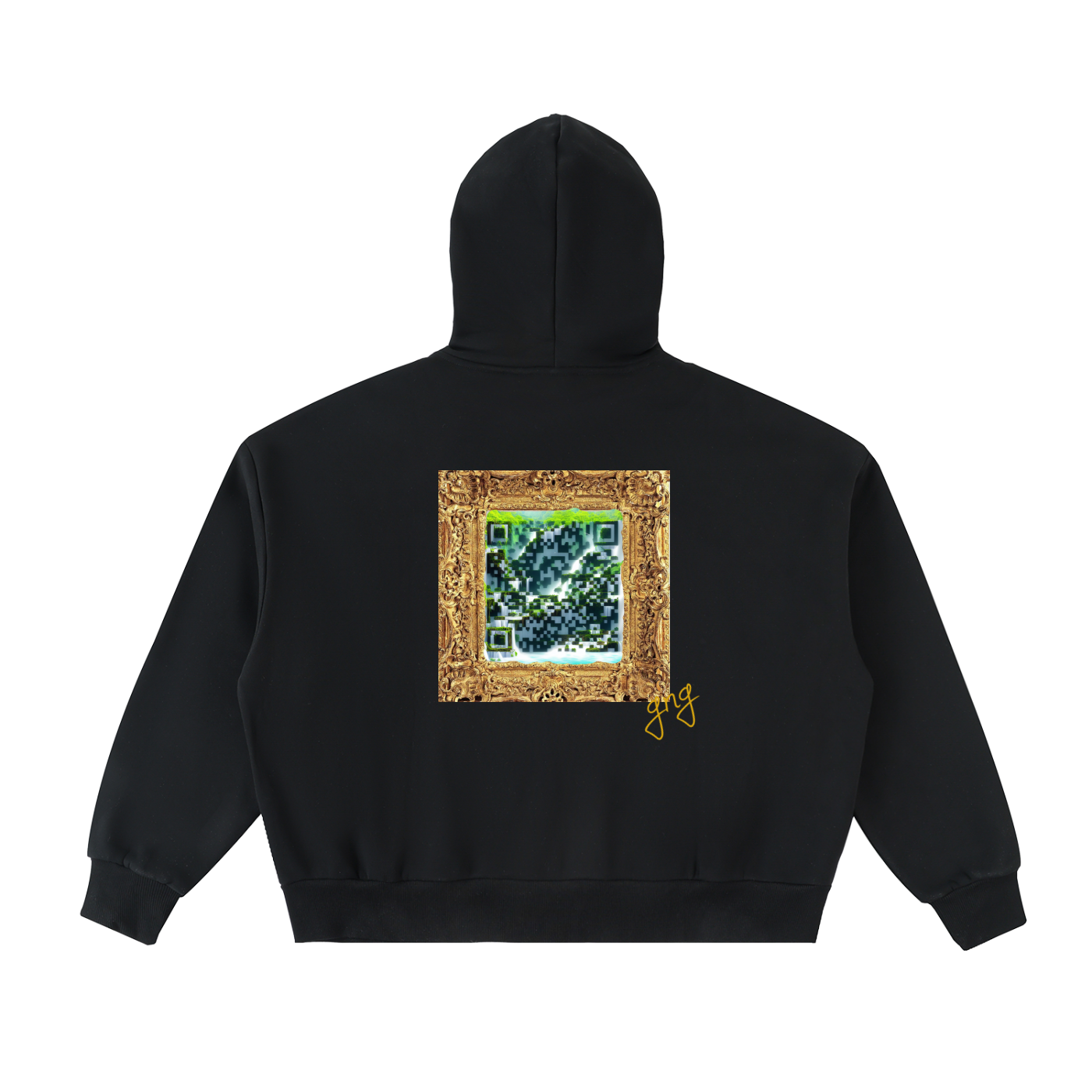 Fleeced Full-Zip Boxy Hoodie