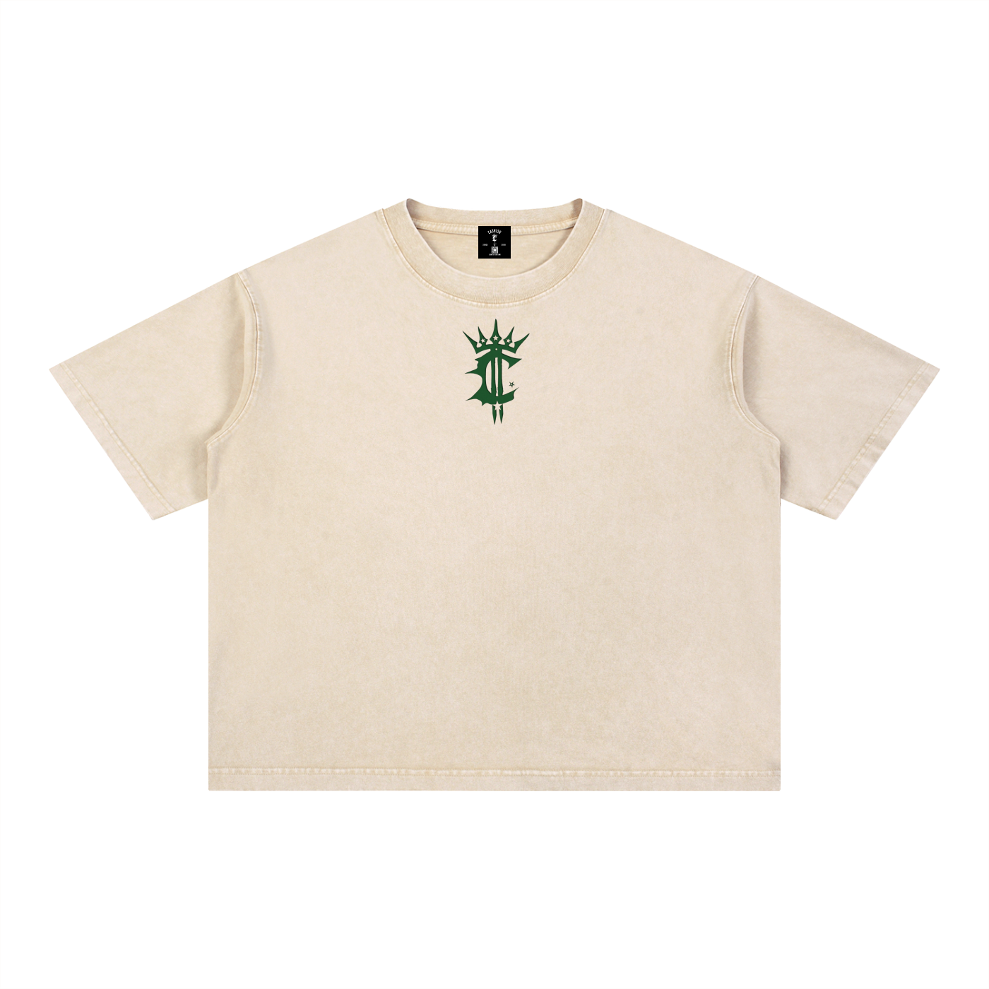 Mineral Wash Boxy Cotton T-Shirt