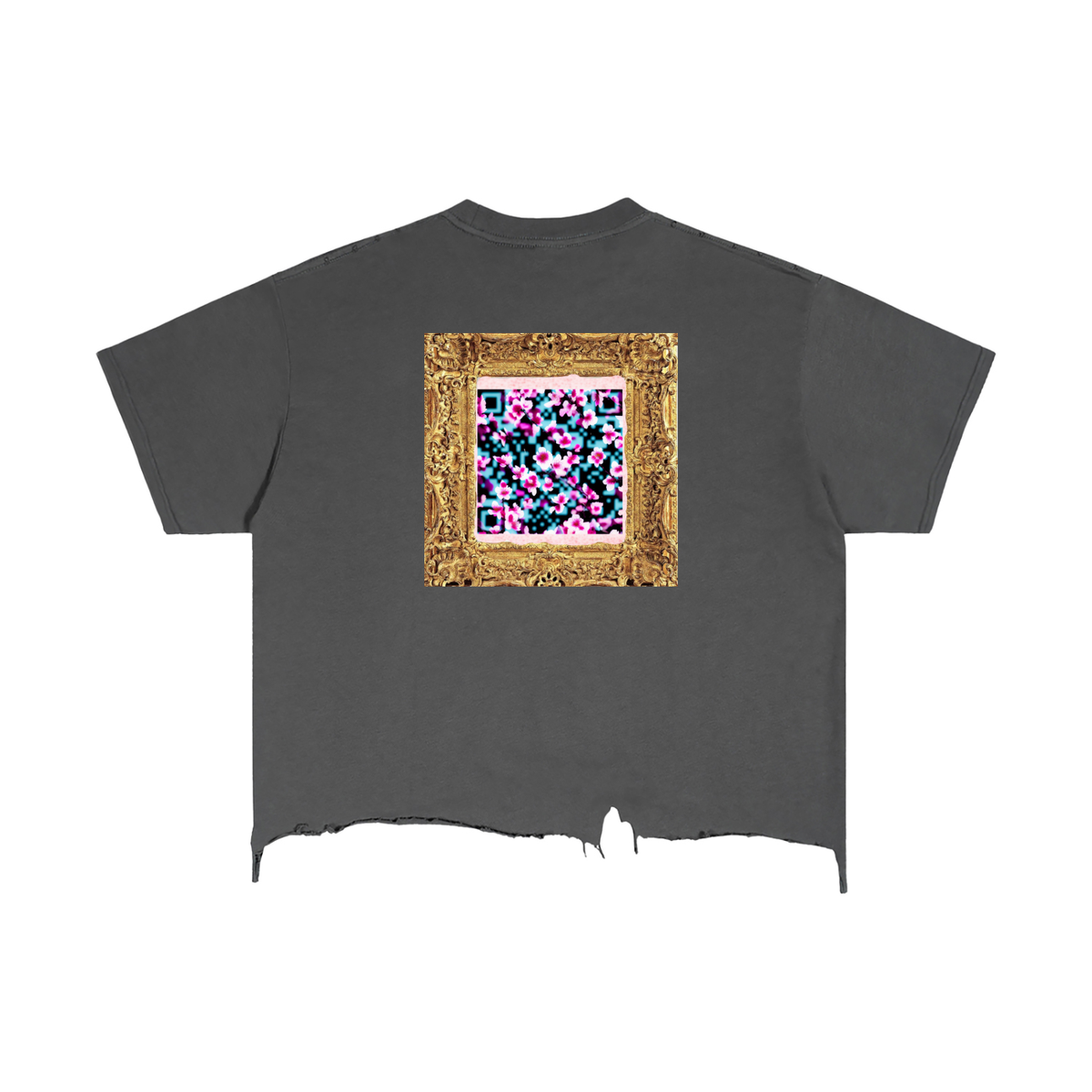 Vintage Wash Boxy Distressed Hem T-Shirt