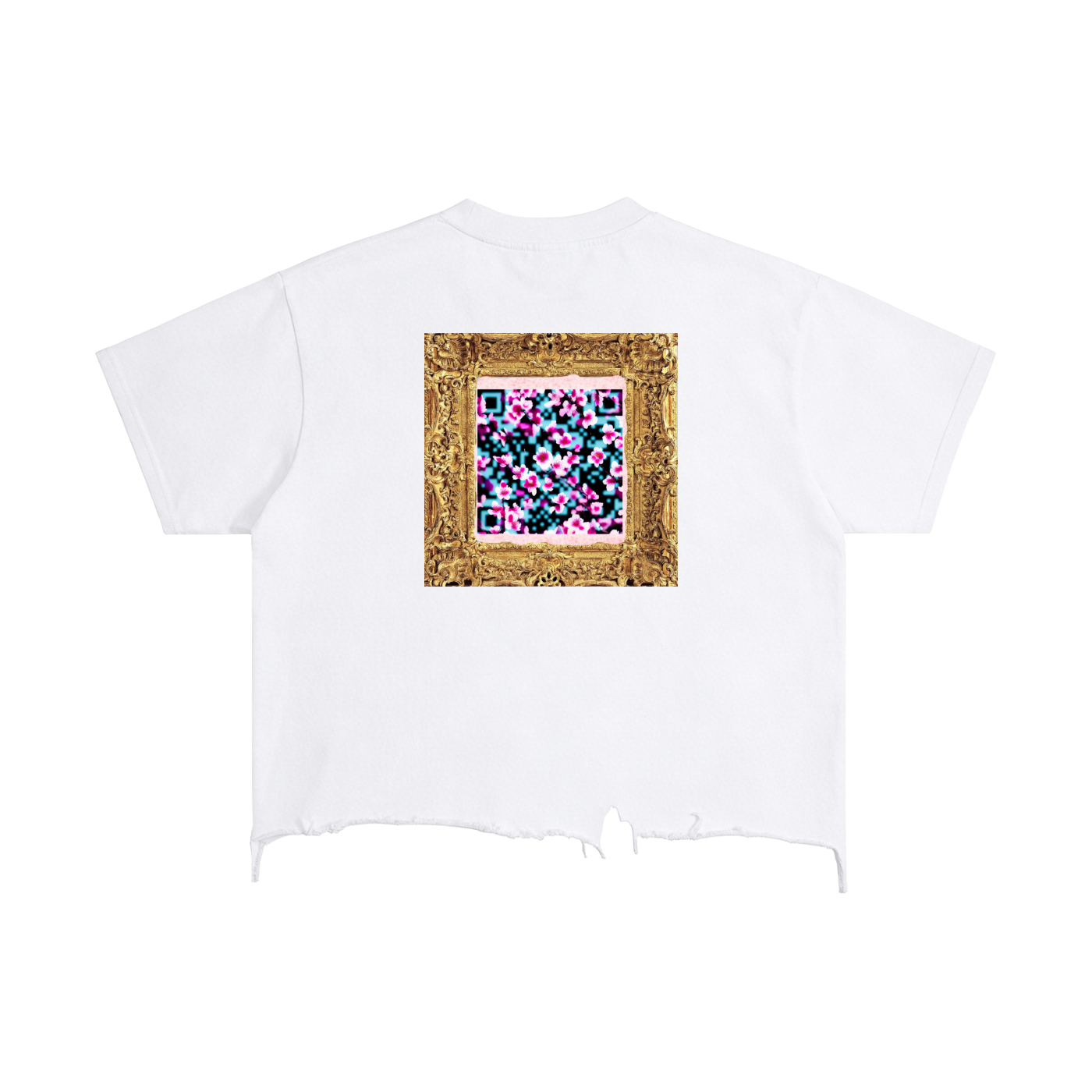 Vintage Wash Boxy Distressed Hem T-Shirt