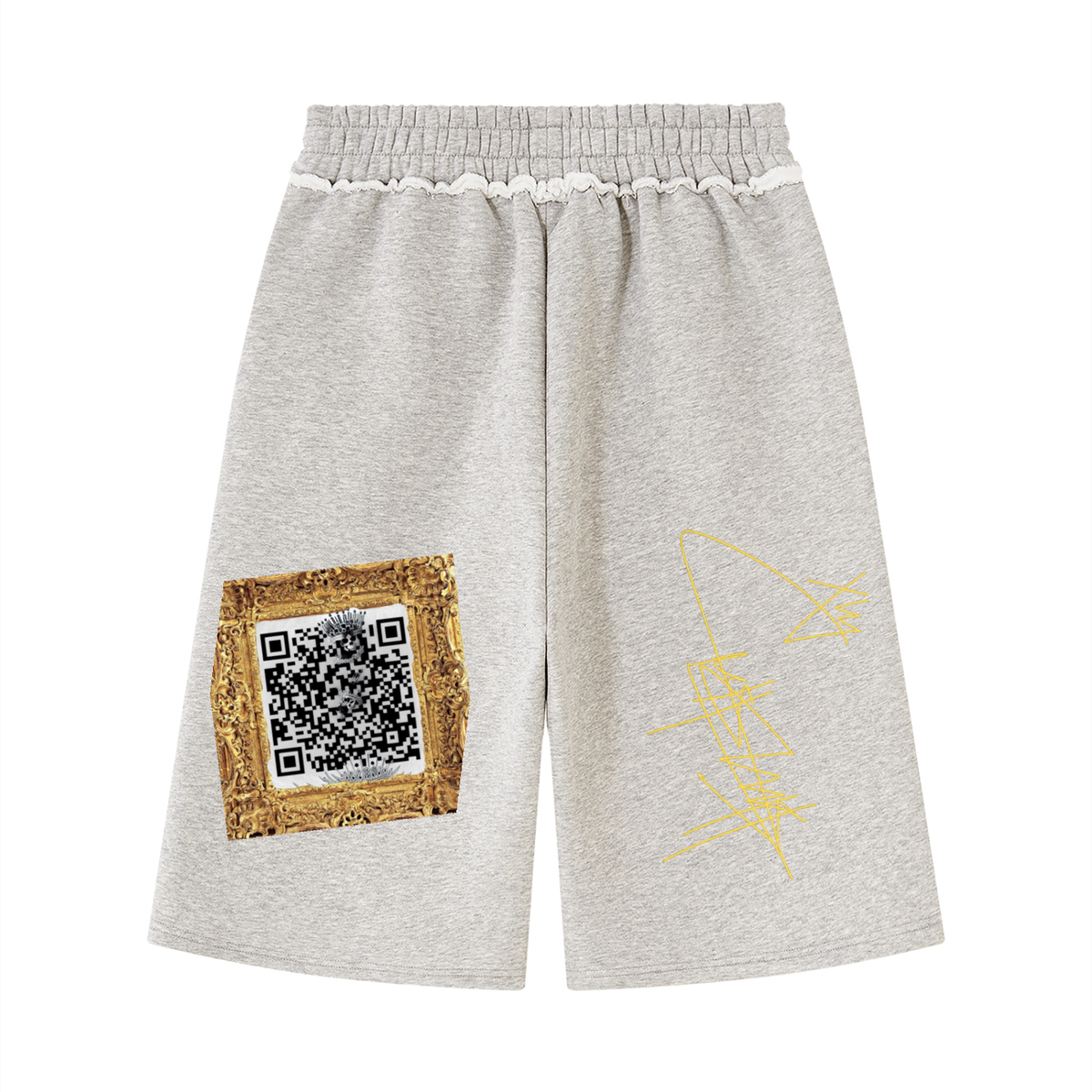 Unisex Raw Edge Fleece Shorts