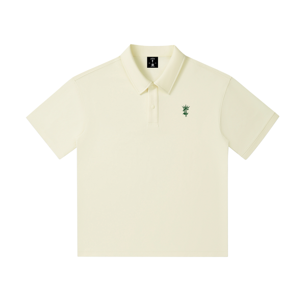 Drop Shoulder Short-Sleeve Polo