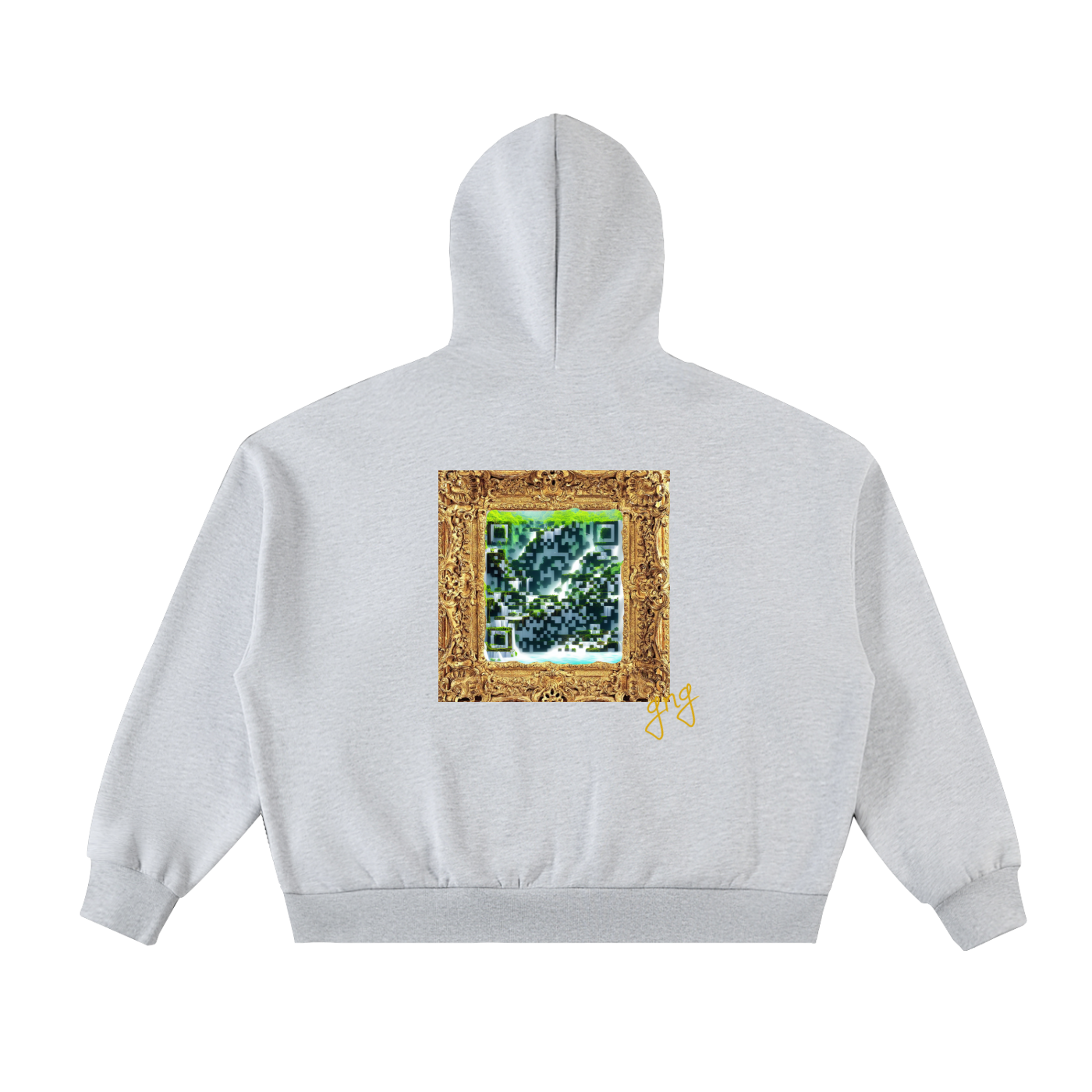 Fleeced Full-Zip Boxy Hoodie