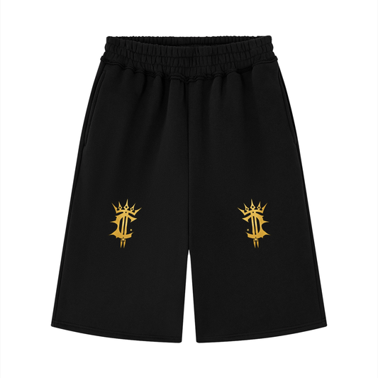 Unisex Raw Edge Fleece Shorts
